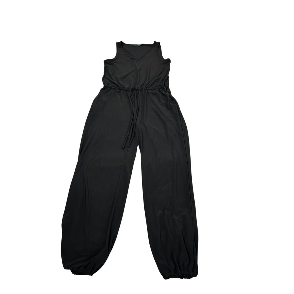 Lauren Ralph Lauren Women's Sleeveless Black Jumpsuit Small V-Neck